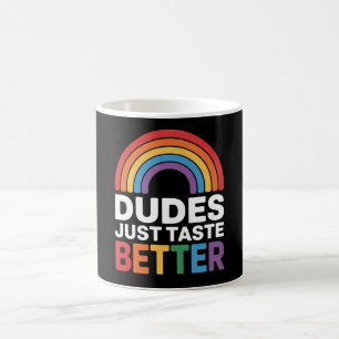 Mug Mecs Ont Juste Meilleur Goût Drôle Gay Arc-en-ciel