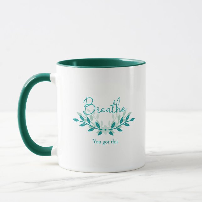 Mug Médaille - Breathe, tu as ce (Gauche)