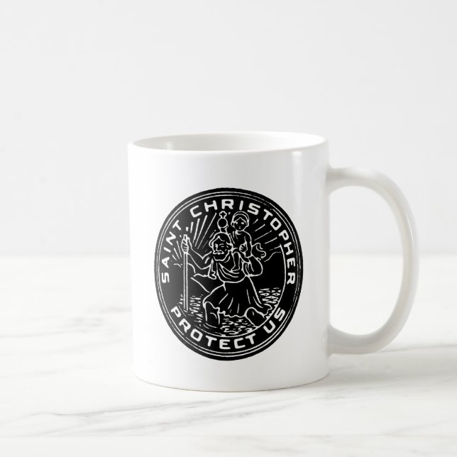 Mug Médaille de Christopher de saint (Droite)