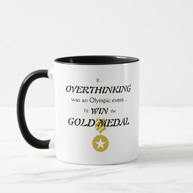 Mug Médaille d'or Overthinking  (Gauche)