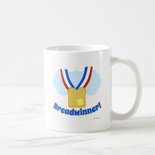 Mug Médaille du gagnant amusant Travail Dessin de vie (Droite)