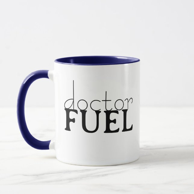 Mug Médecin Carburant Drôle Mug, Personnalisé Médicale (Gauche)