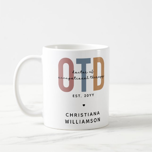 Mug Médecin de l'ergothérapie sur mesure (Gauche)