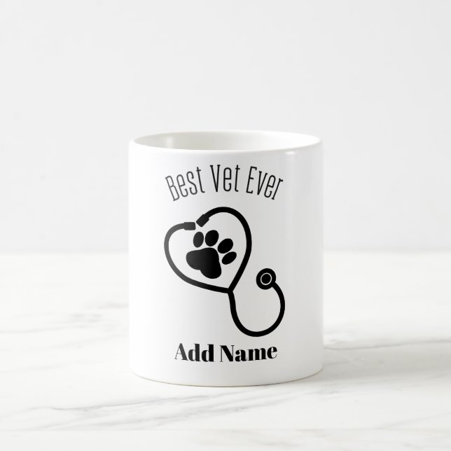 Mug Médecin vétérinaire compatissant Design de soins a (Centre)