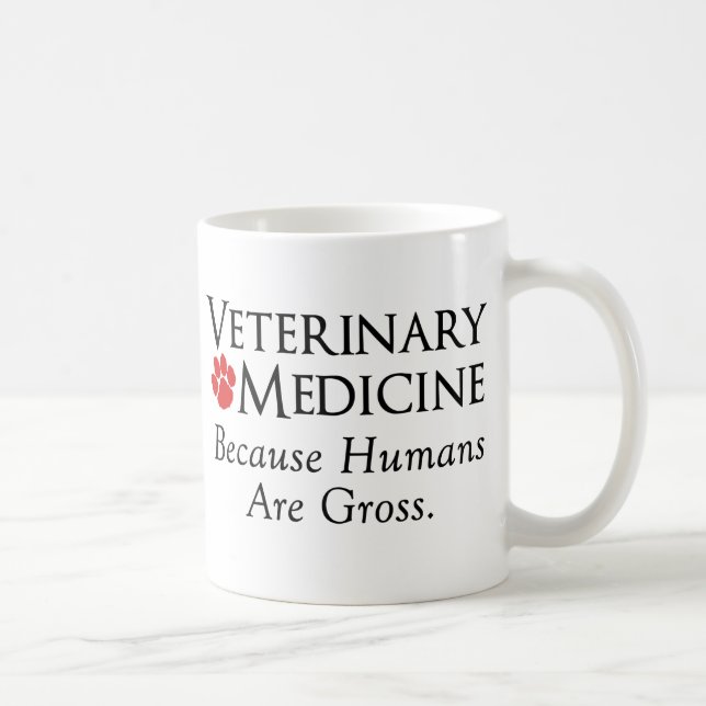 Mug Médecine vétérinaire…. Puisque les humains sont (Droite)