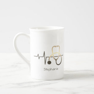 Mug Médical Battement de Cœur Stéthoscope