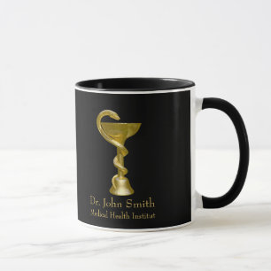 Mug Médicale Snake Classy Bowl Hygieia Gold Caduceus