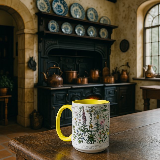 Mug Medicinal Plants & Flowers by Adolphe Millot (Créateur téléchargé)