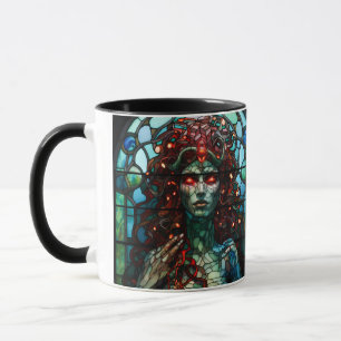 Mug Medusa - Fenêtre en verre tendu Style Tiffany