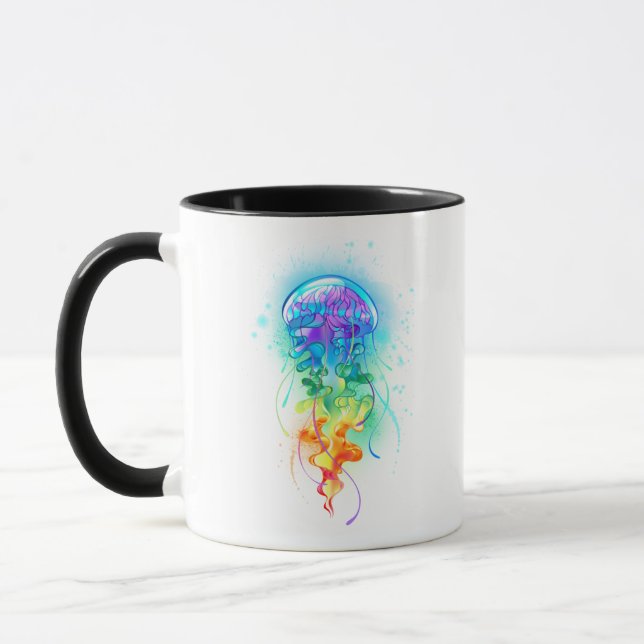 Mug Méduse arc-en-ciel (Gauche)