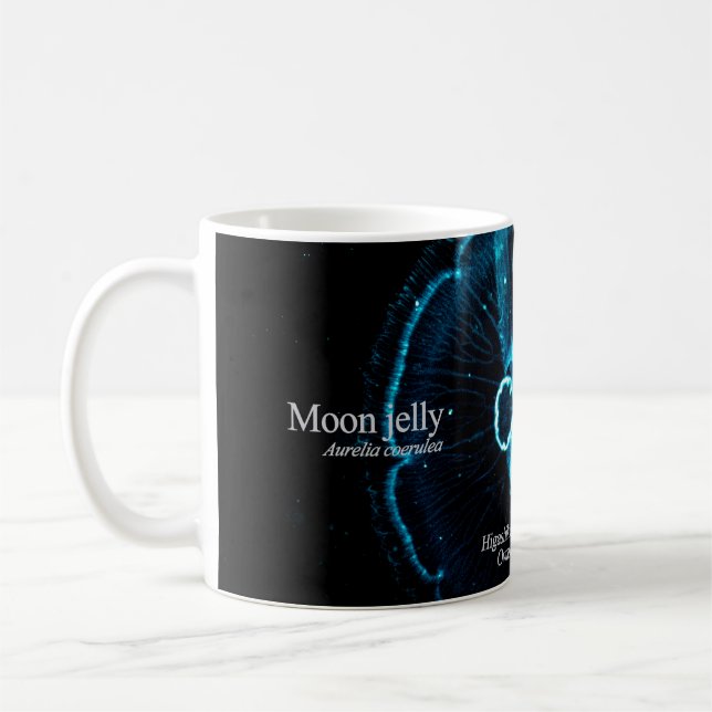 Mug Méduse commune dans l'espace sous-marin (Gauche)
