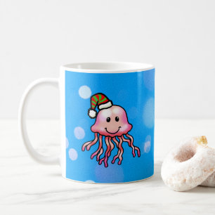Mug Méduse de dessin animé festive mignonne