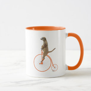 Mug Meerkat sur le quart de penny orange de penny