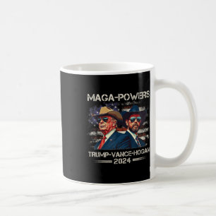 Mug Mega Powers Trump Vance Hogan 2024 Patriotic Funny