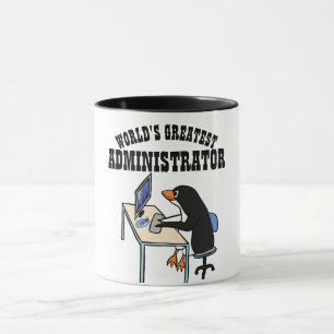 Mug Meilleur ADMINISTRATEUR ADMIN Cadeaux Penguin