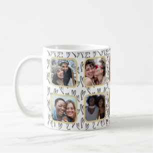 Mug Meilleur ami Cadeau Multi Photo Heart Motif