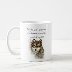 Mug Meilleur Ami Citation Inspirationnelle Loup, Loups
