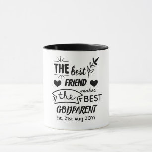 Mug Meilleur Ami Fait Meilleur GODPARENT -Mère/Père
