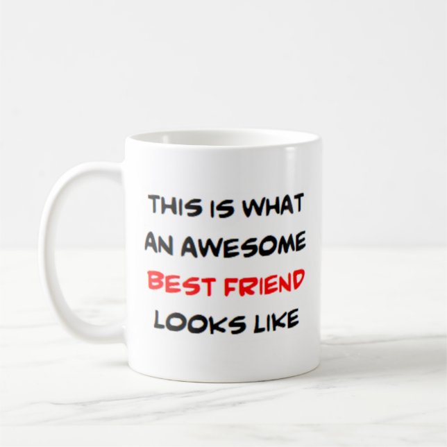 Mug meilleur ami, génial (Gauche)