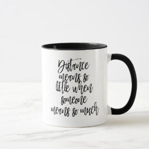 Mug Meilleur ami personnalisé, distance de la boue à