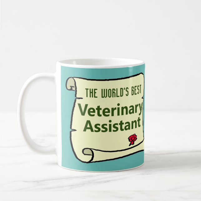 Mug Meilleur Assistant vétérinaire au monde. (Gauche)