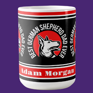 Mug Meilleur berger allemand personnalisé papa jamais