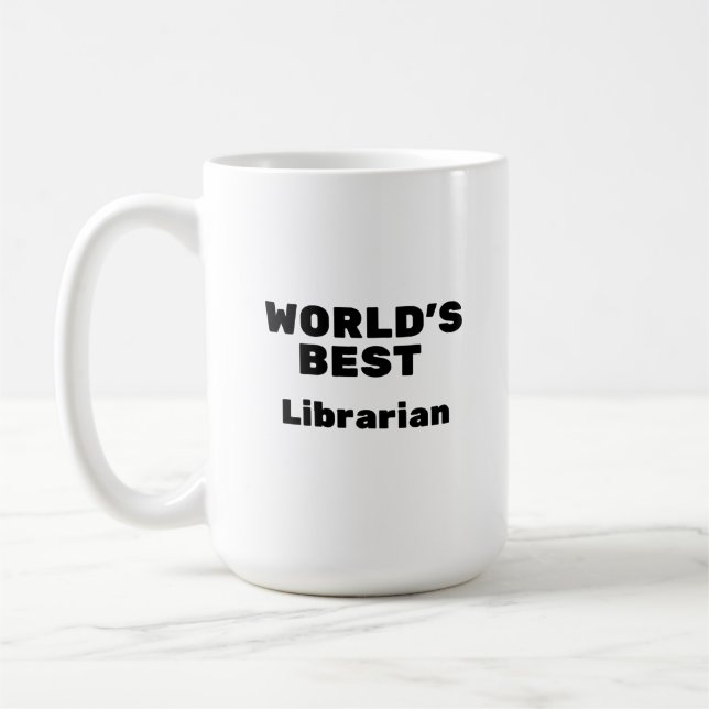 Mug Meilleur bibliothécaire du monde (Gauche)
