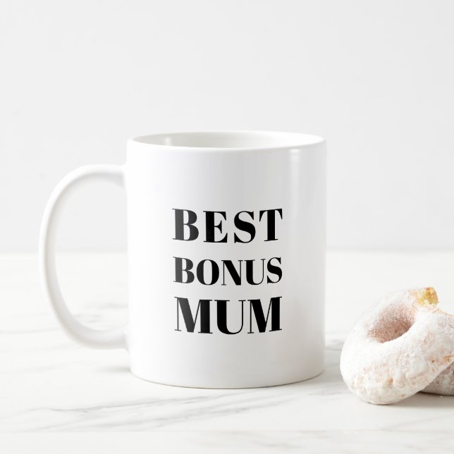 Mug Meilleur Bonus Maman Fête de la Mère ou cadeau d'a (Avec donut)