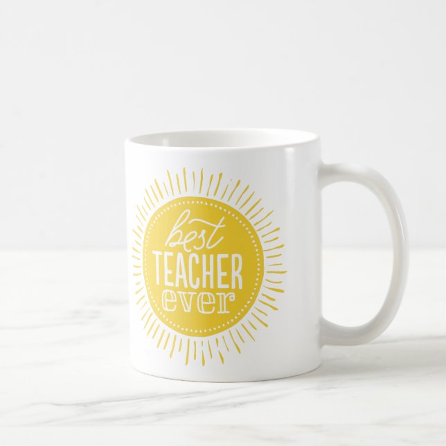 Mug Meilleur Boug personnalisé enseignant, Cadeau pers (Droite)
