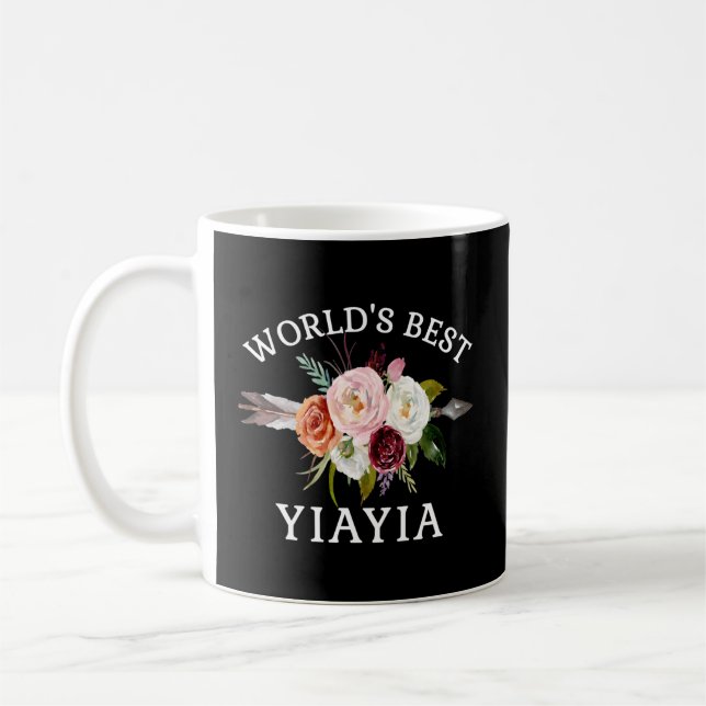 Mug Meilleur Bouquet De Fleurs Yiayia Arrow Du Monde G (Gauche)