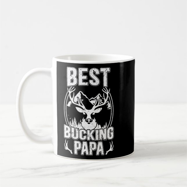 Mug Meilleur Bucking Papa Toujours Chasse Papa Grand-P (Gauche)