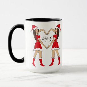 Mug Meilleur cadeau d'ami Deux filles brunes