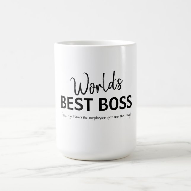 Mug Meilleur cadeau de patron drôle du monde (Centre)