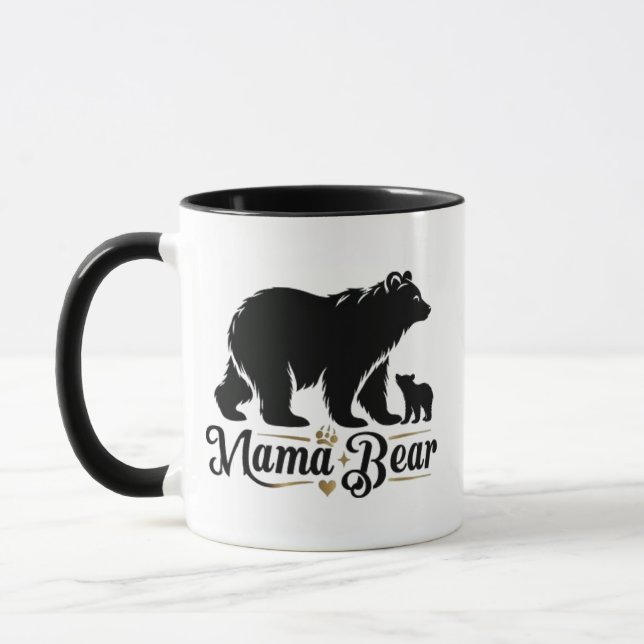 Mug Meilleur cadeau d'ours maman pour les mères (Gauche)