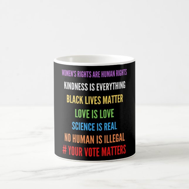 Mug Meilleur cadeau pour les droits de l'homme (Centre)