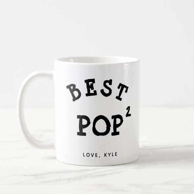 Mug meilleur café pop grand dad fête des pères personn (Gauche)