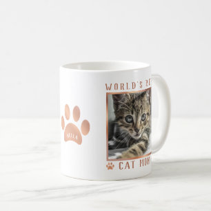 Mug Meilleur Chat au monde Maman Rose Gold Foil Paws p