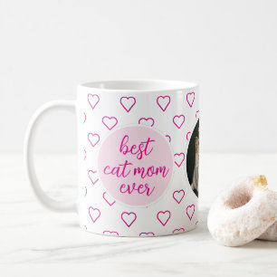 Mug Meilleur Chat Maman Jamais mignonne Coeur rose Mot