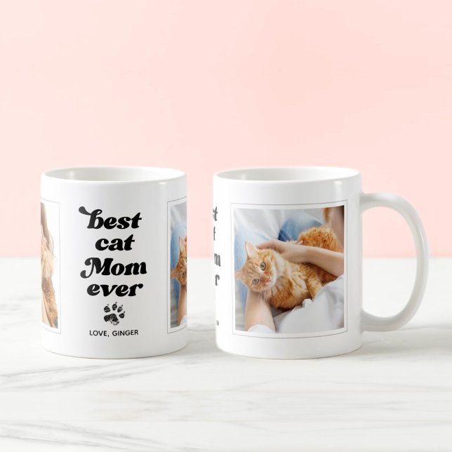 Mug Meilleur chat Maman toujours Photo personnalisée e (Créateur téléchargé)