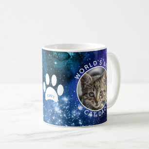 Mug Meilleur Chat Papa Empreintes de pattes Espace pho