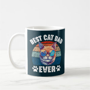 Mug Meilleur Chat Papa Jamais Drôle Kitty Visage Chats