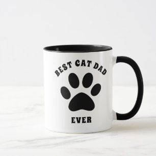 Mug Meilleur Chat Papa Jamais Texte Personnalisé