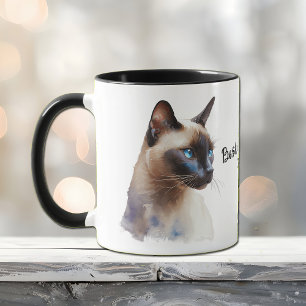 Mug Meilleur Chat Siamais Maman Jamais Muet