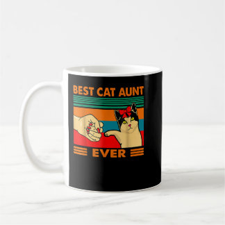 Mug Meilleur Chat Tante Ever Femmes Vintage Bump Fit M