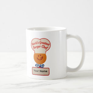 Mug Meilleur Chef de Burger au Monde Personnalisé 