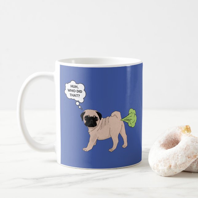 Mug Meilleur chien de Carlin Farter du monde (Avec donut)