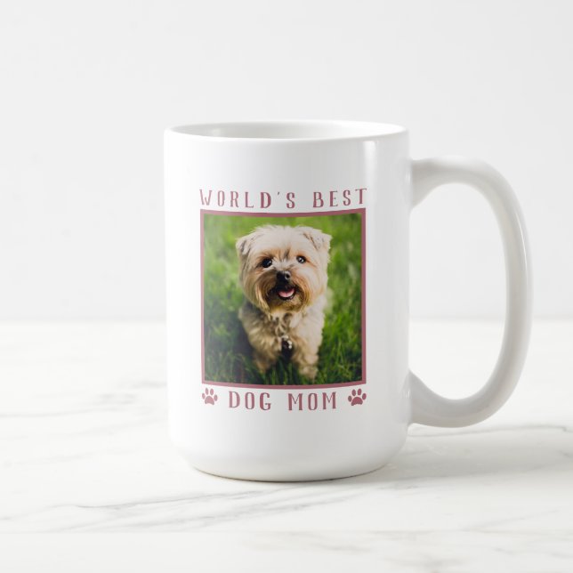 Mug Meilleur chien maman animal de compagnie Photo Emp (Droite)