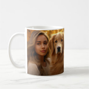 Mug Meilleur chien maman   Deux photos de dessin au cr