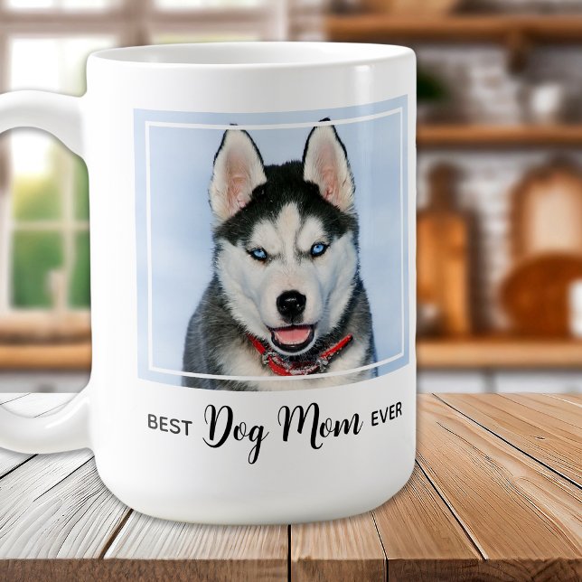 Mug Meilleur Chien Maman Jamais Personnalisé Photo Ani (Créateur téléchargé)