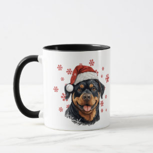 Mug Meilleur chien maman Jour Noël Rottweiler Chien